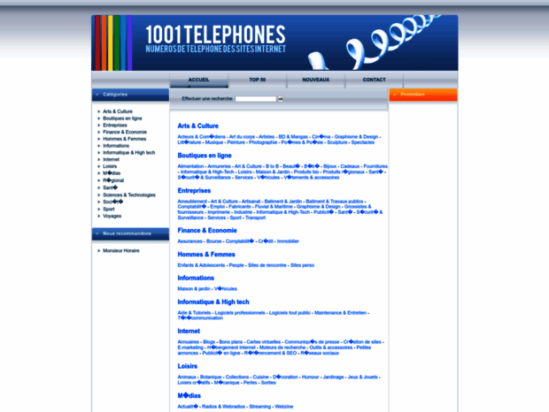1001telephones.com