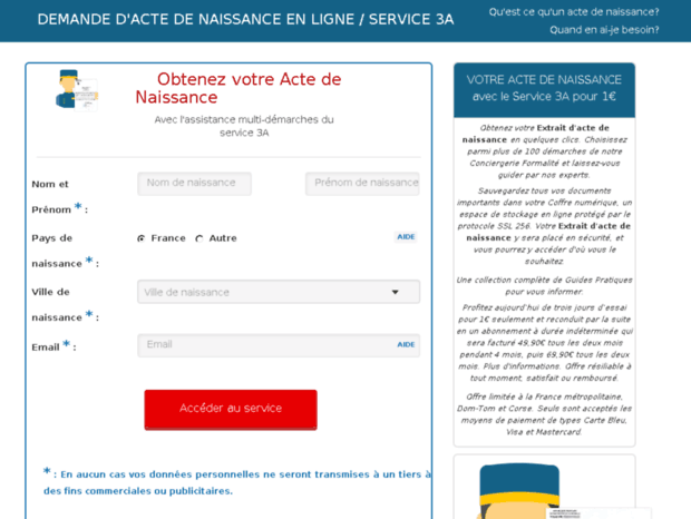 acte-naissance.legadmin.com