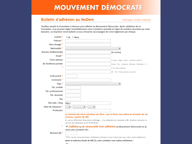 adhesion.mouvementdemocrate.fr