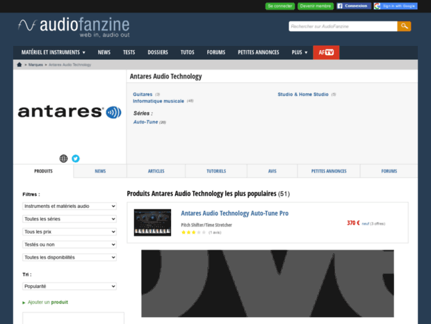 antares-systems.audiofanzine.com
