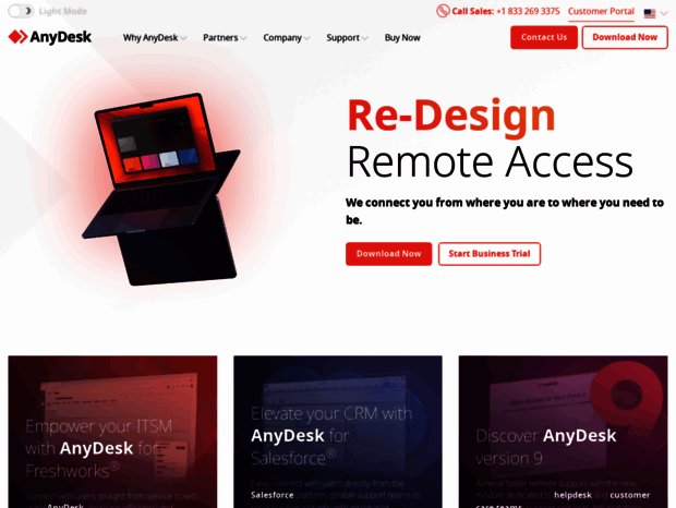 Bienvenue au anydesk.com page - The Fast Remote Desktop Application