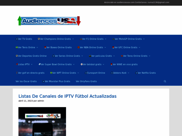 Bienvenue au audiencesusa.com page - Ver Canales TV Online de pago gratis y  Todo el Contenido Streaming en Audiences .