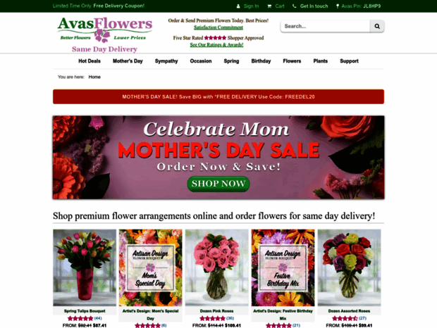 Bienvenue au avasflowers.net page - Flower Delivery Services | Send ...
