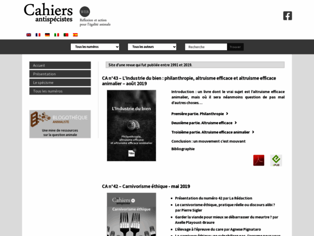 cahiers-antispecistes.org