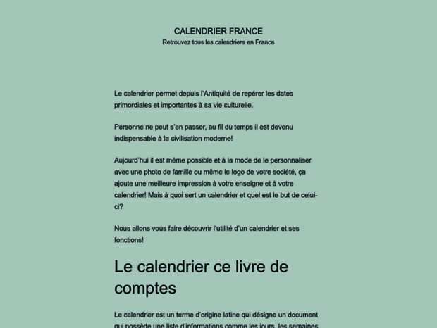 calendrier-france.fr