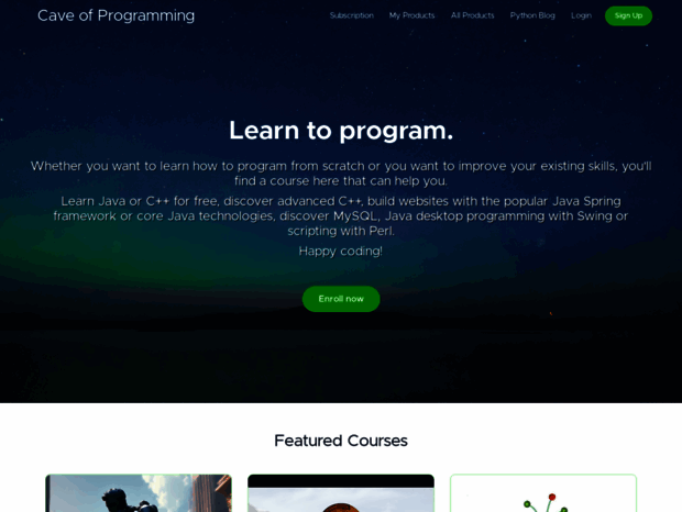 caveofprogramming.com