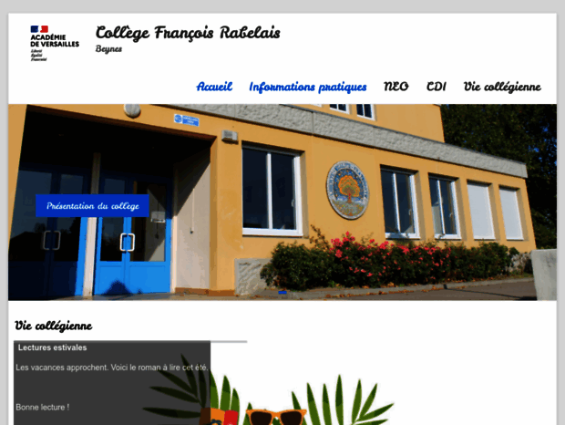 Bienvenue au clg-rabelais-beynes.ac-versailles.fr page - Collège
