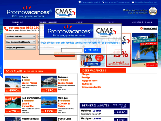 cnas.promovacances.com