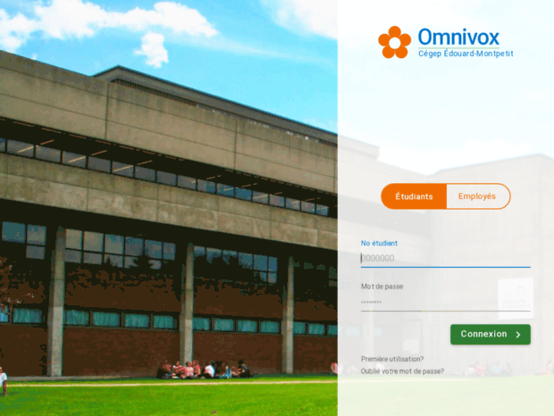 Bienvenue au collegeem.omnivox.ca page  Omnivox  Cégep Édouard