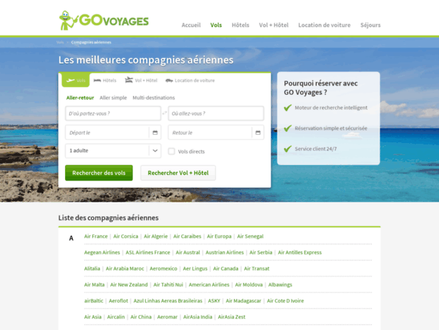 compagnies-aeriennes.govoyages.com