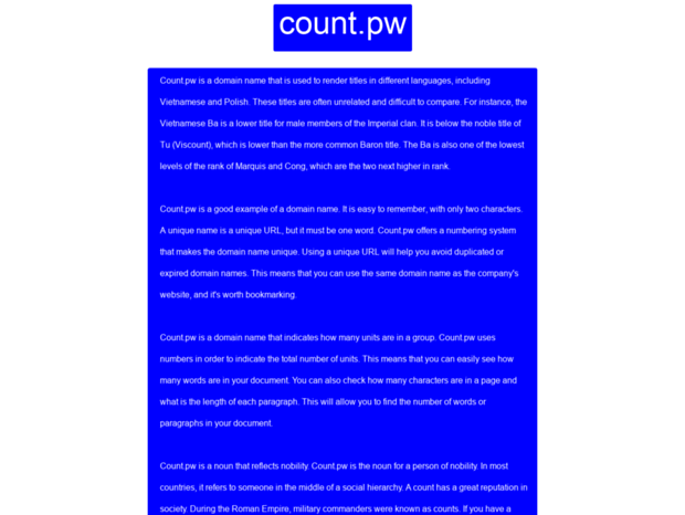 count.pw