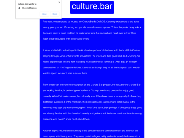 culture.bar
