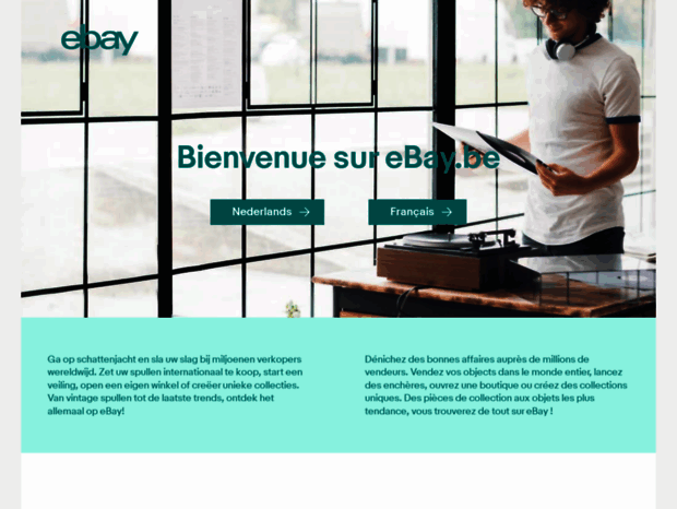 Bienvenue Au E Bay Be Page Ebay Be Ebay Belgie Ebay Belgique