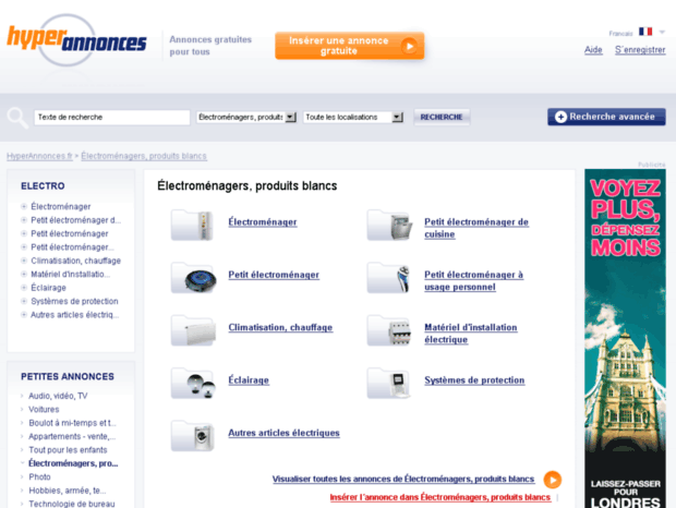 electromenagers-produits-blancs.hyperannonces.fr