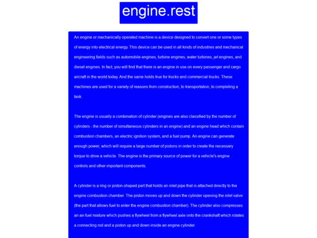 engine.rest