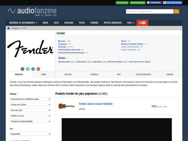 fender.audiofanzine.com