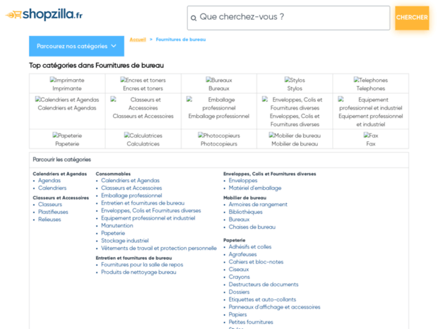 fournitures-bureau.shopzilla.fr