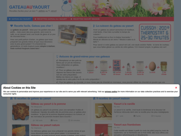 gateauauyaourt.com