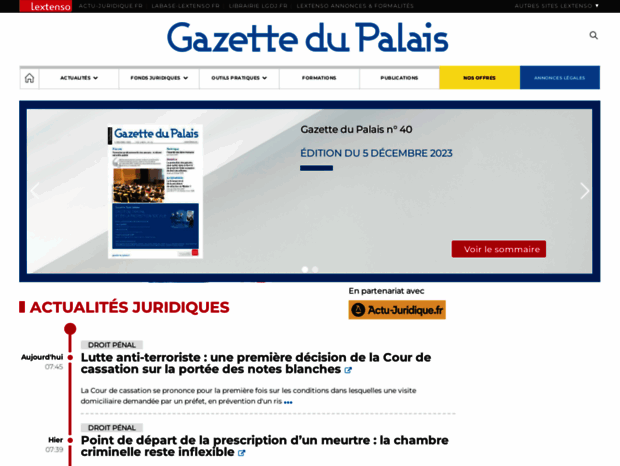 gazettedupalais.com