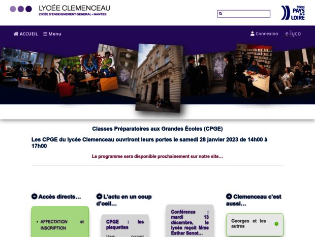 gclemenceau.e-lyco.fr