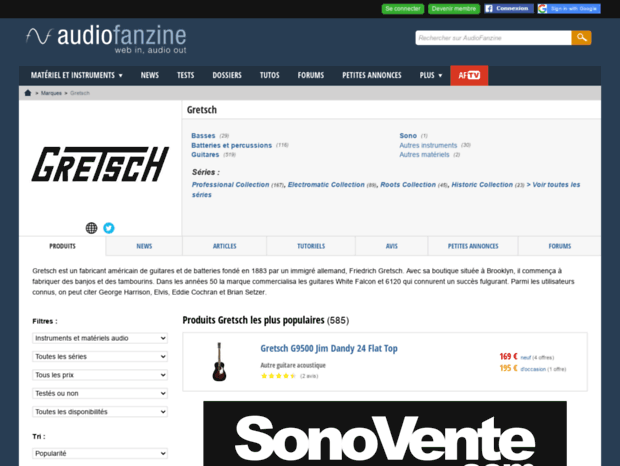 gretsch.audiofanzine.com