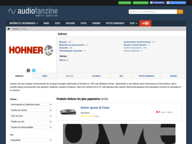 hohner.audiofanzine.com