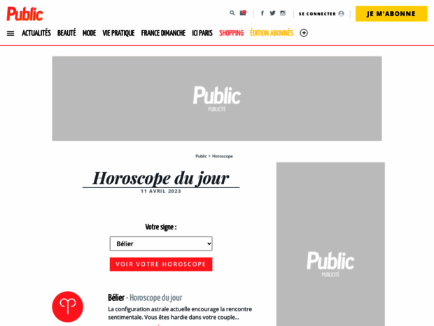 horoscope.public.fr
