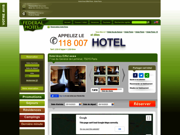 hotel-ares-eiffel-paris.federal-hotel.com