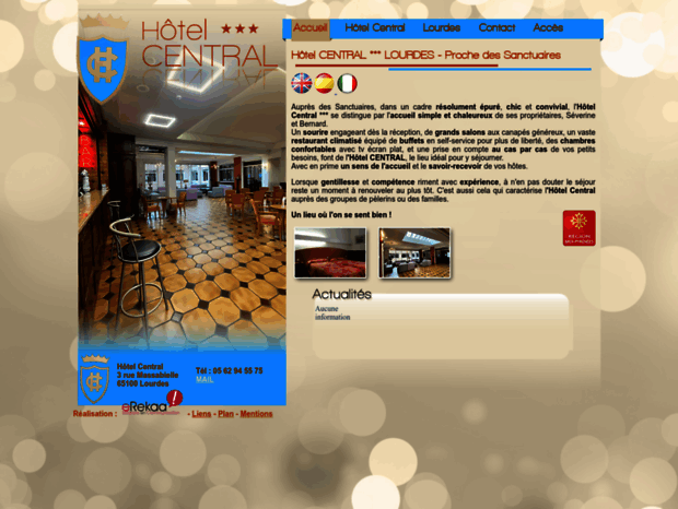 hotel-central-lourdes.com