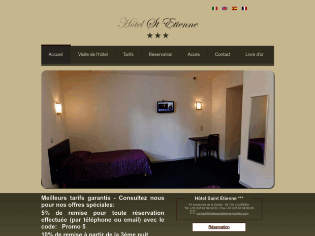 hotel-saintetienne-lourdes.com