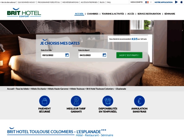hotel-toulouse-colomiers.brithotel.fr