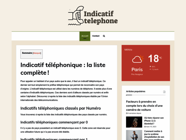 indicatif-telephone.com