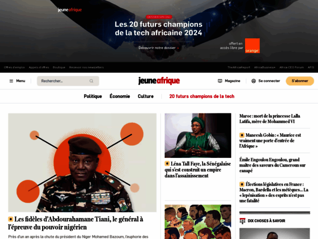 Premier site d'actualité sur l'Afrique (RDC, Algérie) - Jeune