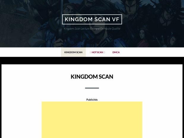 Bienvenue au kingdomscan.com page - KINGDOM SCAN - Kingdom SCAN VF.