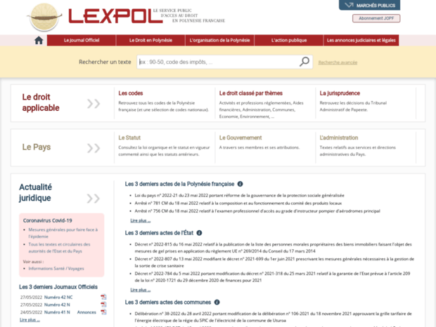 lexpol.cloud.pf