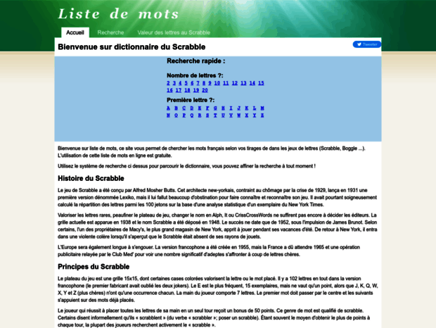 listedemots.fr