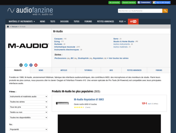 m-audio.audiofanzine.com