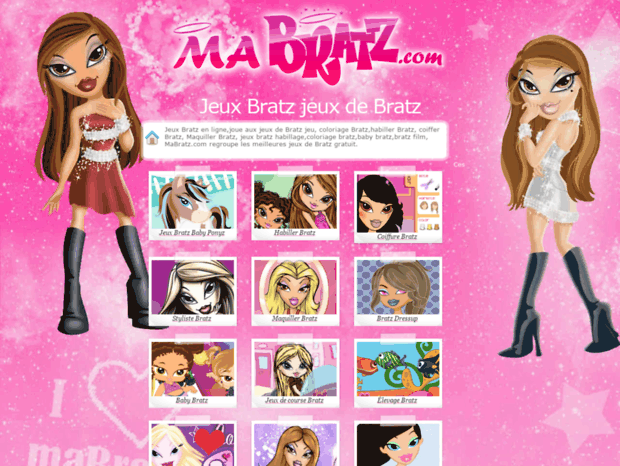 Bienvenue Au Mabratz Com Page Jeux Bratz Jeux De Bratz