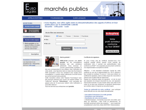marchespublics.ledauphine-legales.com