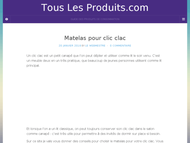 matelaspourclicclac.com