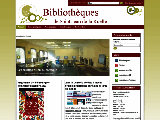 mediatheque.ville-saintjeandelaruelle.fr