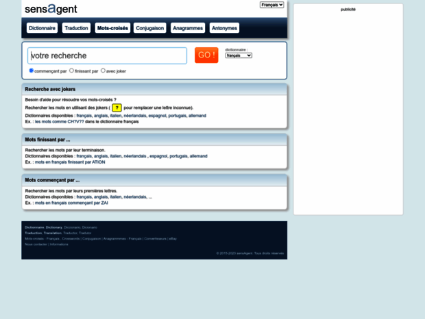 mots-croises.sensagent.com