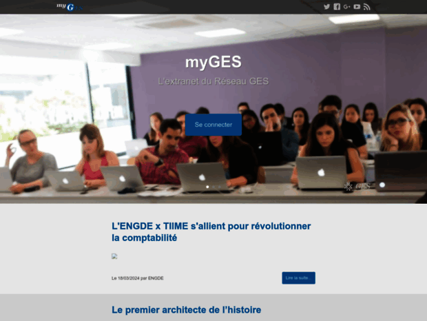 myGES connexion Extranet du réseau GES Le Journal du Frreenaute