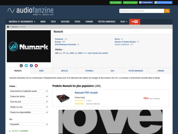 numark.audiofanzine.com