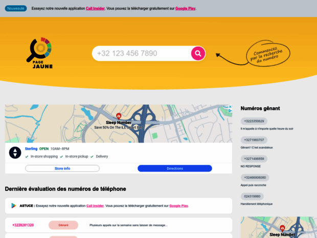 page jaune numero fixe