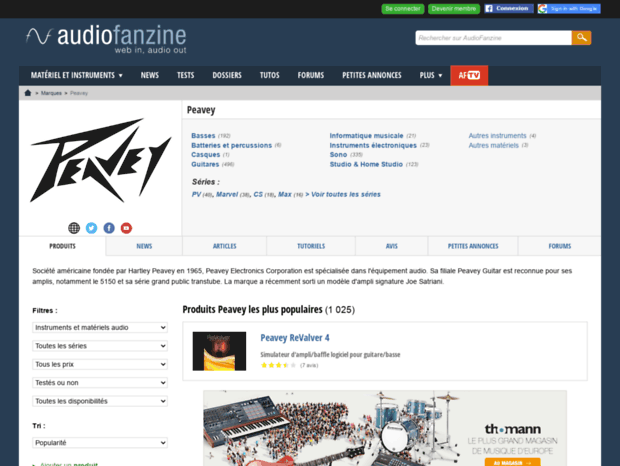 peavey.audiofanzine.com