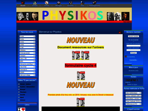 Bienvenue au physikos.free.fr page - Physikos.