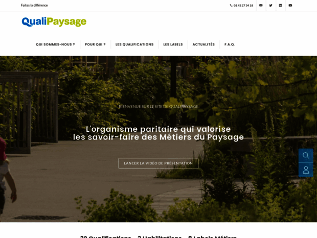 Bienvenue Au Qualipaysage Page L organisme Paritaire Qui Bienvenue Au Qualipaysage Page L organisme Paritaire Qui