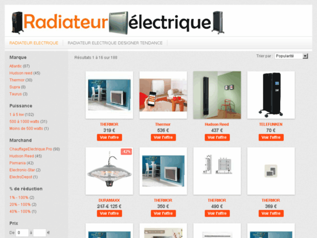 radiateurelectriques.com