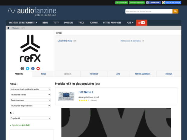 refx.audiofanzine.com